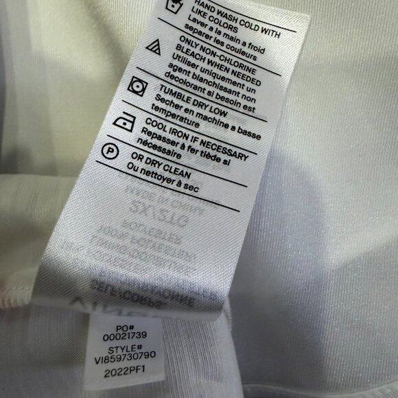 NWT Vince Ikat Floral Smocked Midi Skirt 2X Plus in Optic White - Picture 9 of 14